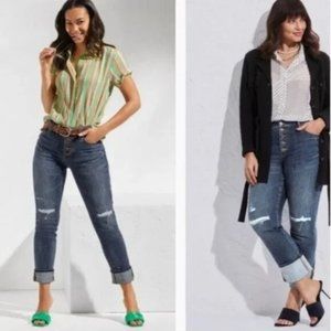 Cabi Button Fly Straight Paint Splatter Jeans Size 4